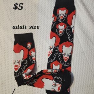 clown halloween adult socks new